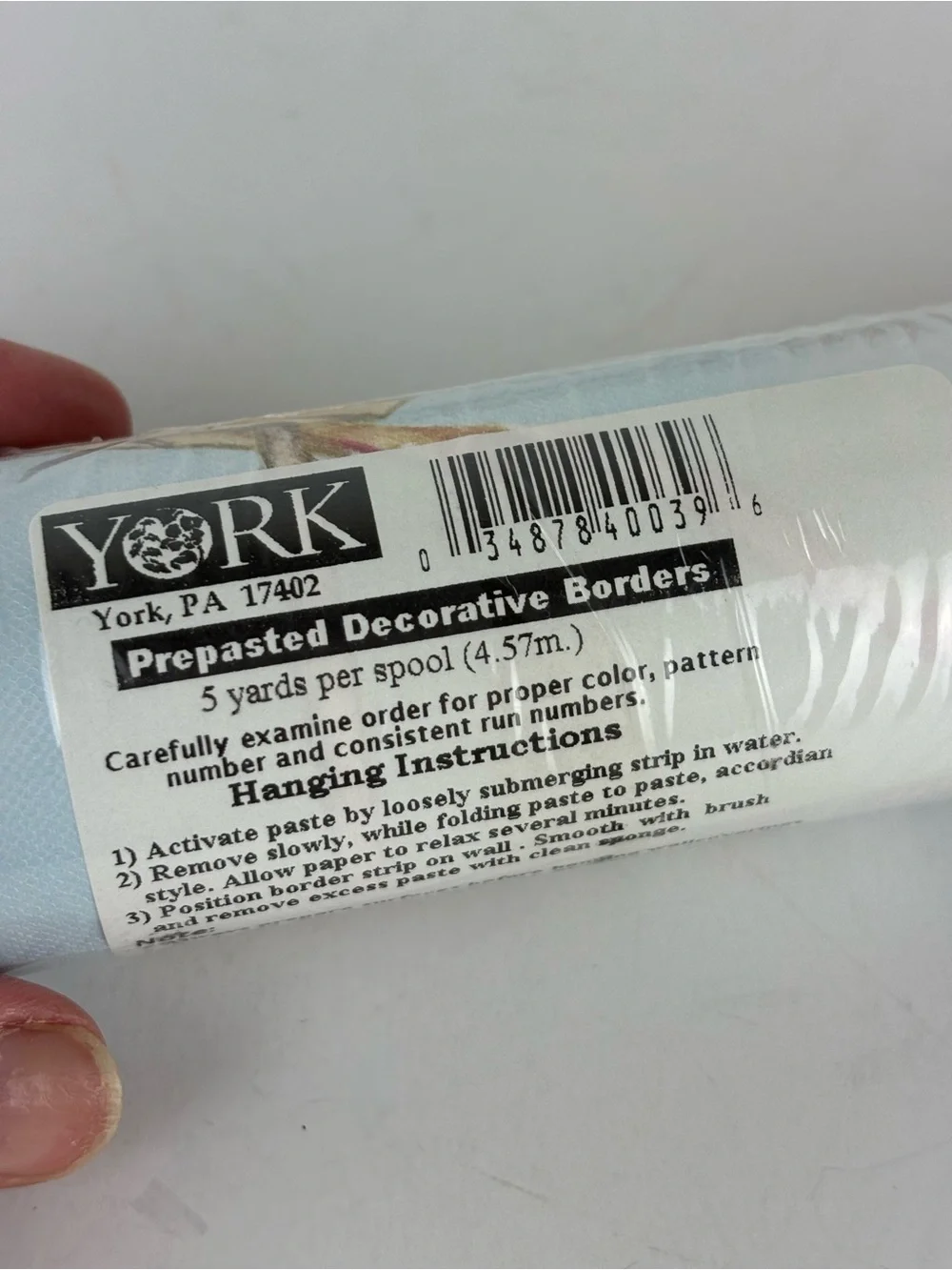 Vintage YORK Wallboarder-Clothline/Beach/Americana(2) Rolls